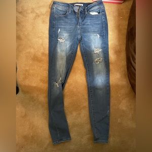 Blue jeggings